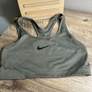 Nike Grey Logo Sports Bra